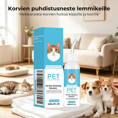 Korvanpuhdistustipat koirille ja kissoille – 60 ml