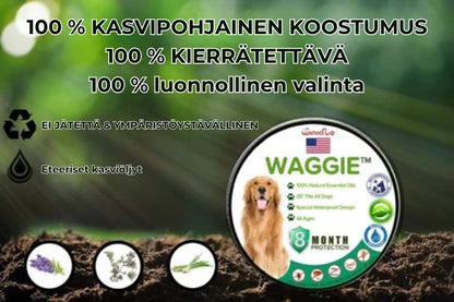 Luonnollinen kirppu- ja punkkipanta – Waggie™