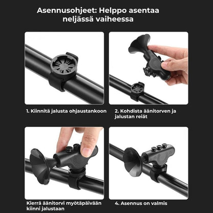 Ladattava sähköpyörän äänitorvi, 120 dB