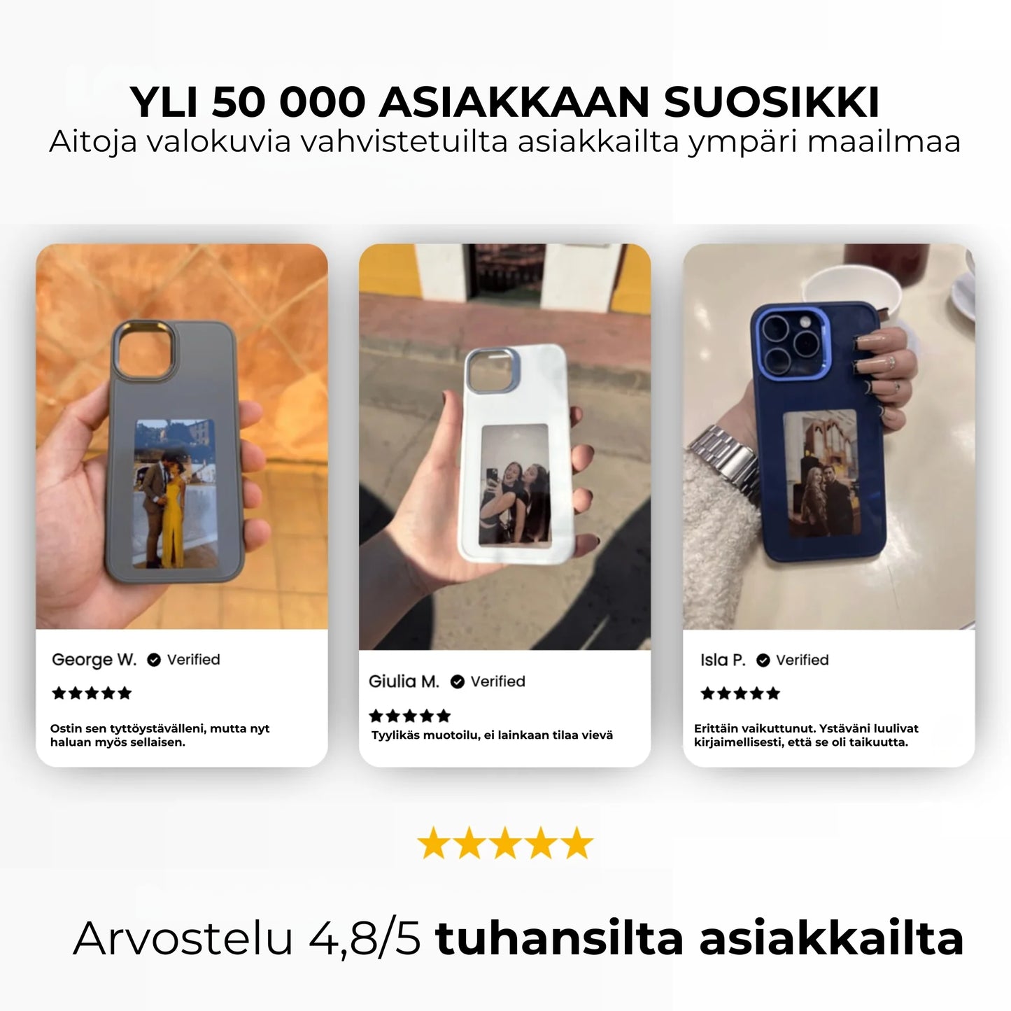 Pixly iPhone-kotelo - Live-kuva