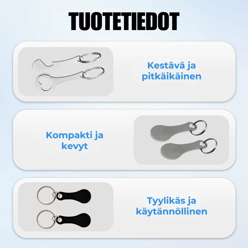Ostoskärrypoletti -avaimenperä