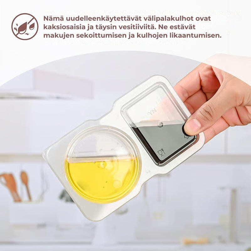 Uudelleenkäytettävät välipalarasiat