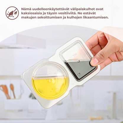 Uudelleenkäytettävät välipalarasiat