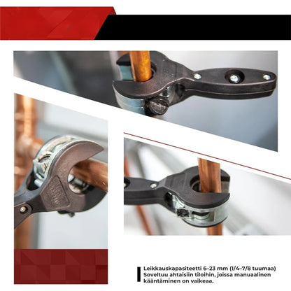 3-osainen ratasmekanismilla varustettu putkileikkuri