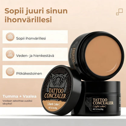 Vedenkestävä peitevoide arpien ja tatuointien peittämiseen