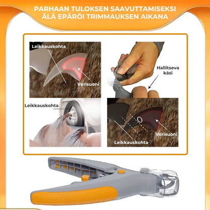 LED-kynsileikkuri lemmikkieläimille
