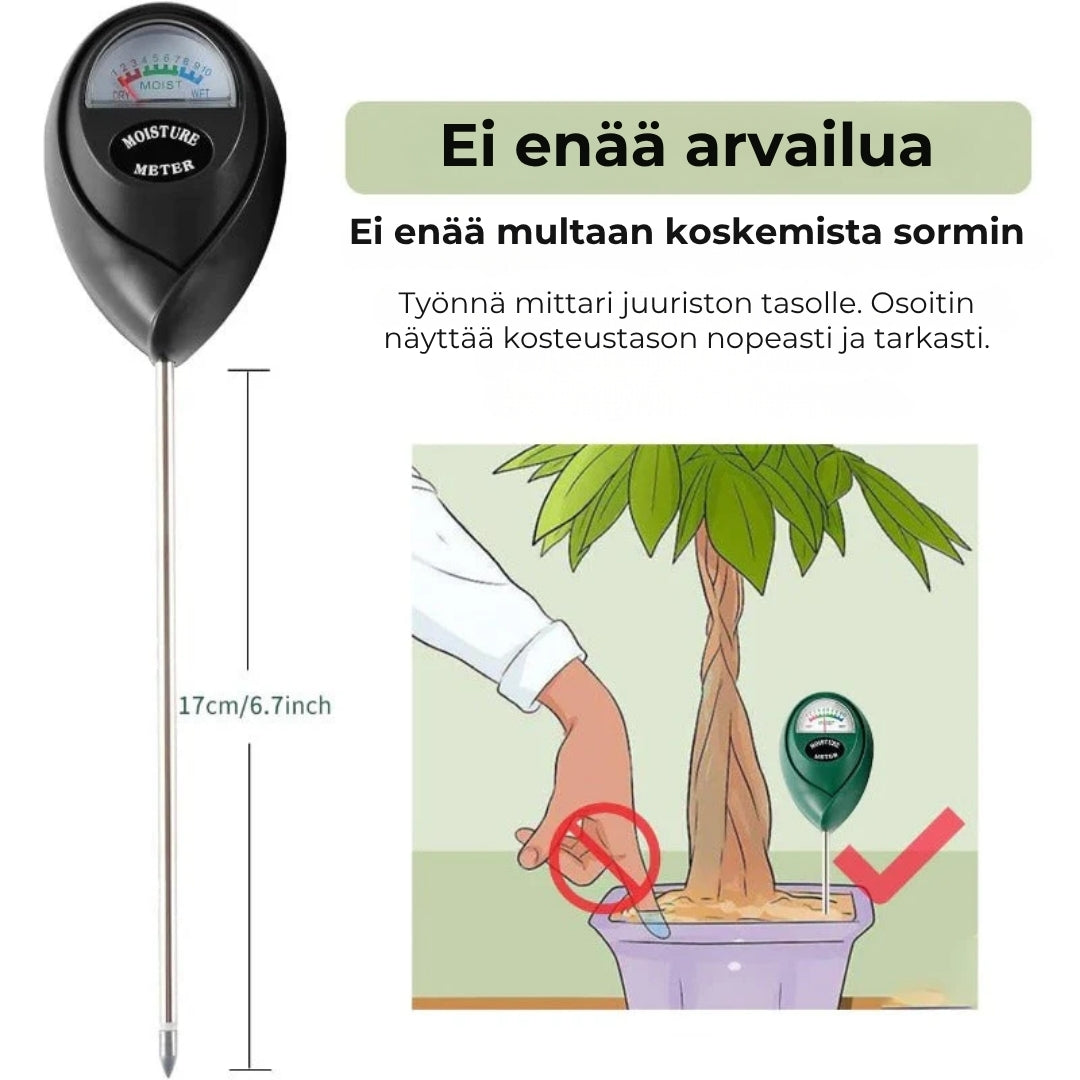 Paristoton maaperän kosteusmittari