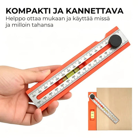 Monitoiminen syvyysmitta ja vesivaaka