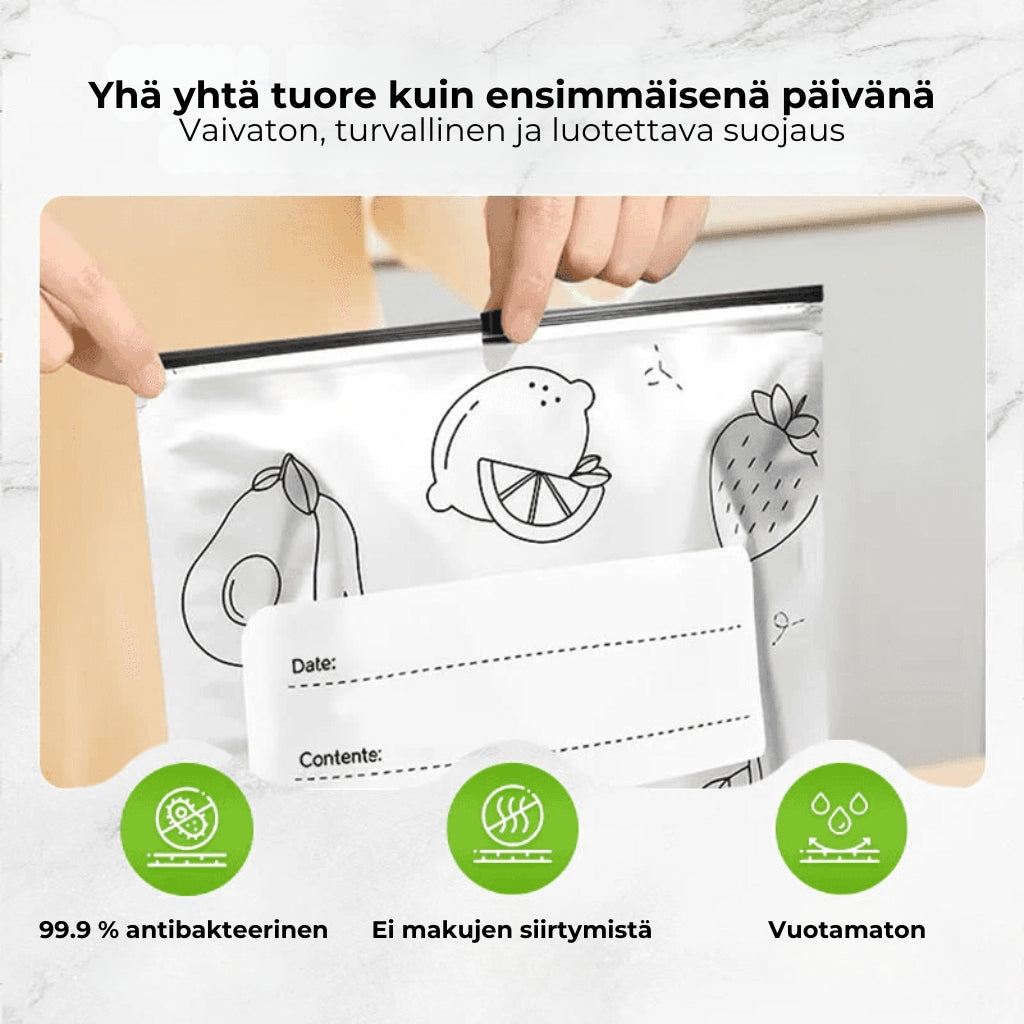 [30 kpl] Uudelleenkäytettävät alumiinifoliopussit