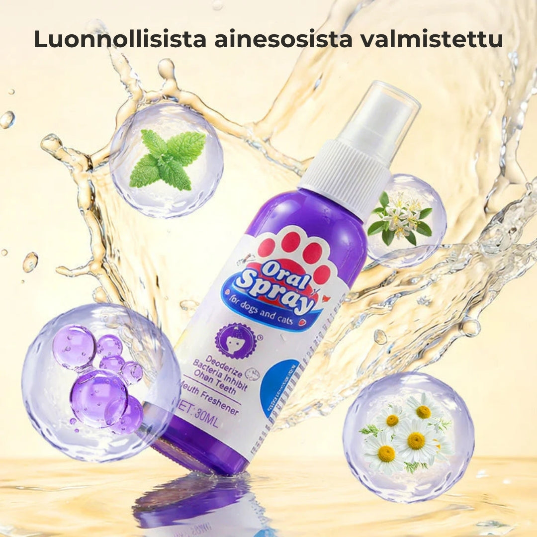 Hampaidenhoitosuihke lemmikeille