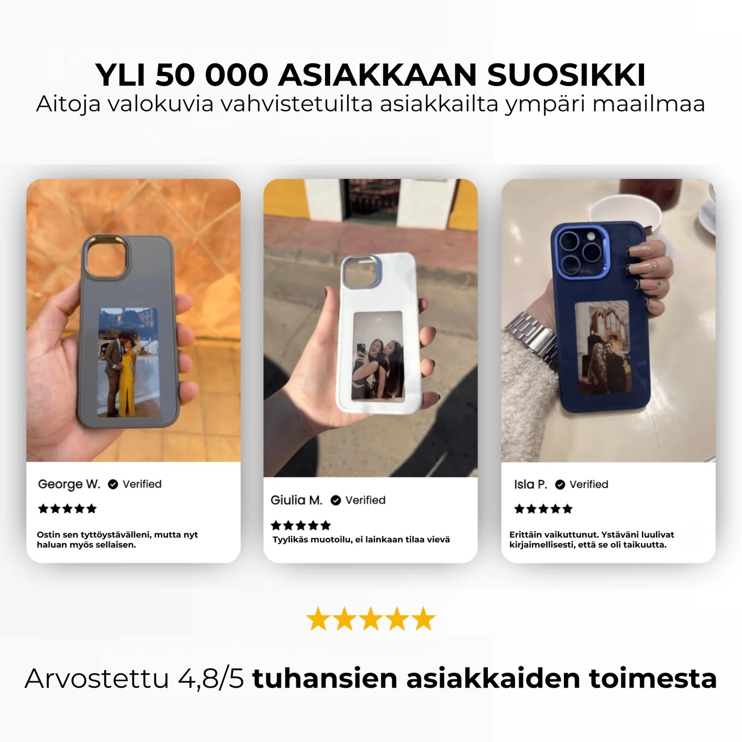 Pixly iPhone-kotelo - Live-kuva