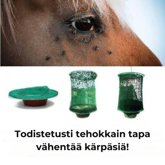 Uudelleenkäytettävä kärpäsansa ulkokäyttöön