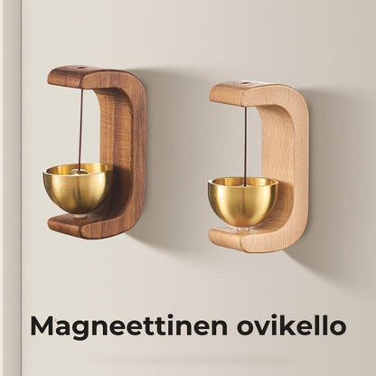 Magneettinen puinen tuuli- ja ovikello