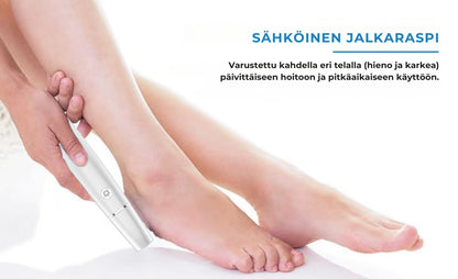 Sähköinen jalkaraspi 🎁 Sisältää vaihtopään🎁