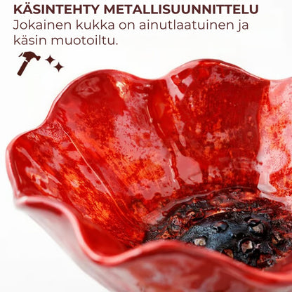 Käsintehty kukanmuotoinen lintuallas