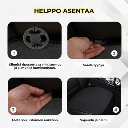 Hengittävät ja liukumattomat jääsilkistä valmistetut auton istuinsuojat