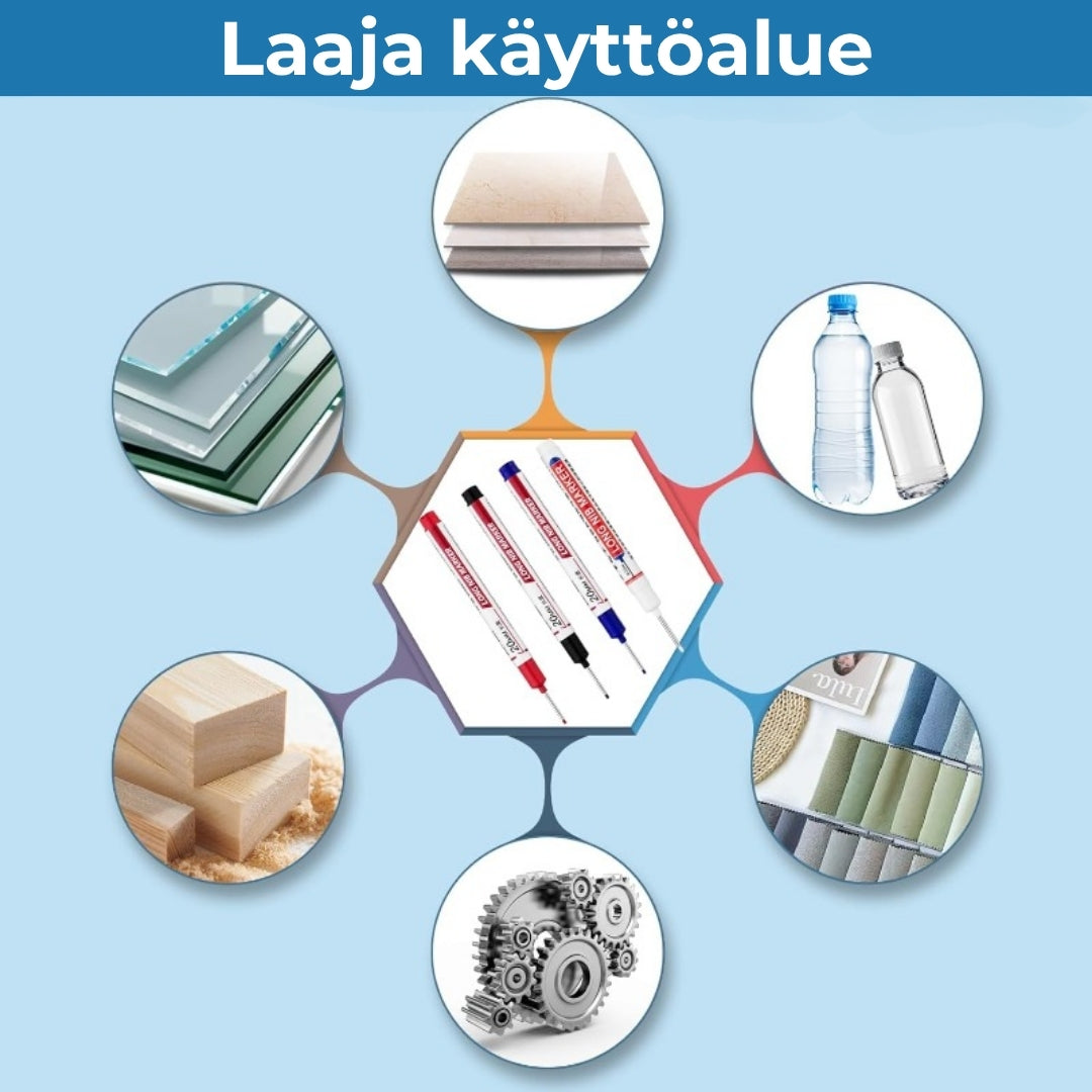Pitkäkärkinen merkintätussi – ammattilaisen työkalu