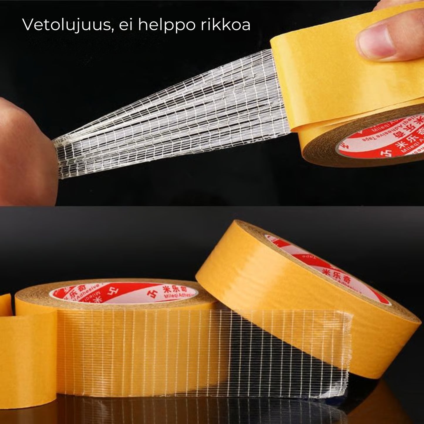 Kaksipuolinen verkkoteippi