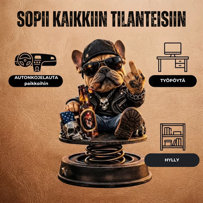 Äreä bulldog -kojelautakoriste