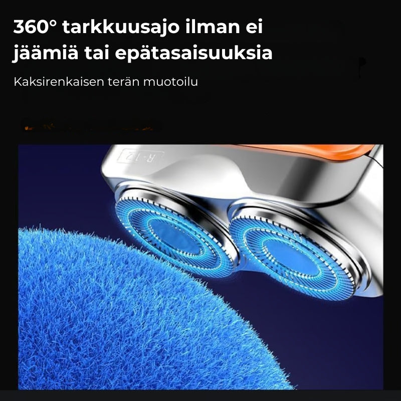 Kannettava kaksoisteräinen parranajokone