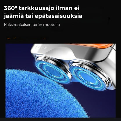 Kannettava kaksoisteräinen parranajokone