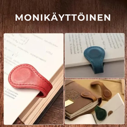 Magneettiset kirjanmerkit nahasta