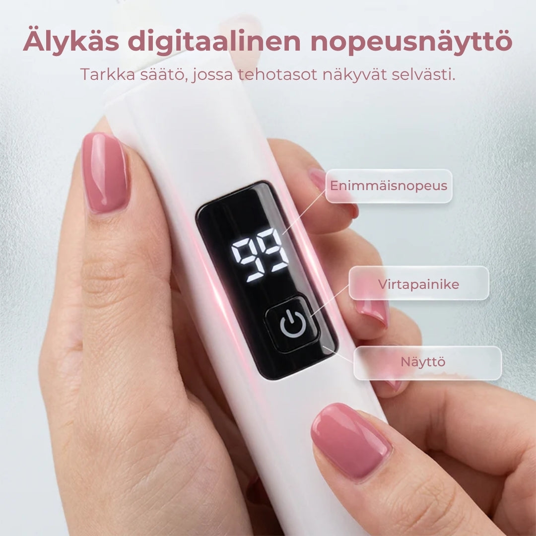 Sähköinen kynsiviila digitaalisella nopeudensäädöllä