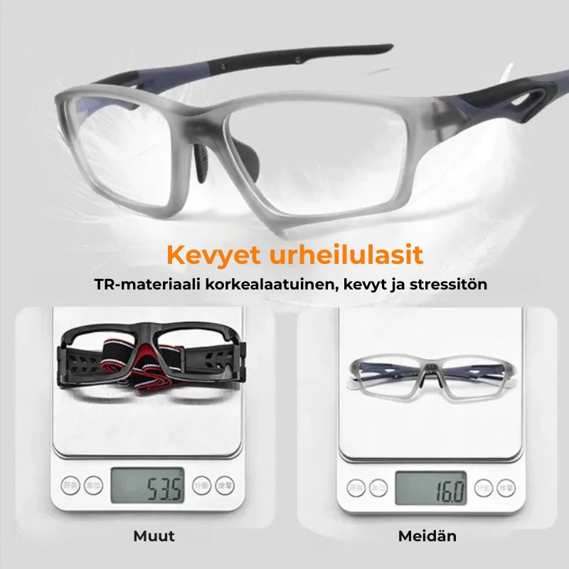👓 Monitehoiset fotokromiset urheilulasit (❌sininen valo - ❌UV)