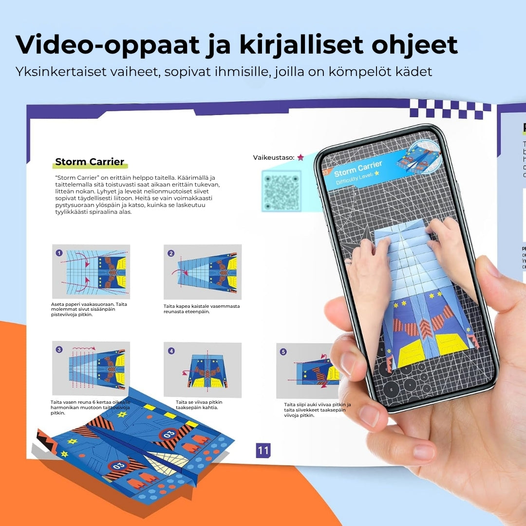 Luova DIY-paperilennokkisarja – 16 erilaista mallia