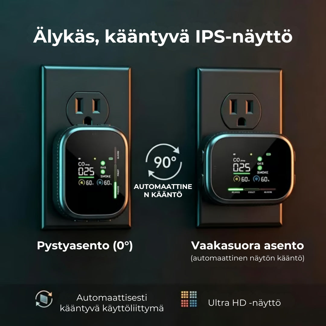 6-in-1-kaasu- ja savuhälytin – Tunnistaa jopa 12 kaasua