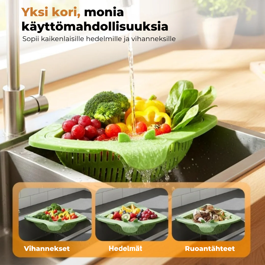 Magneettinen tiskialtaan kulmasiivilä