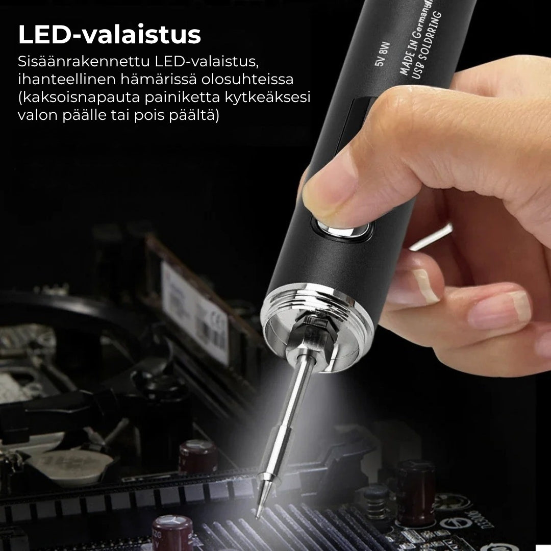 USB-ladattava juotoskolvi