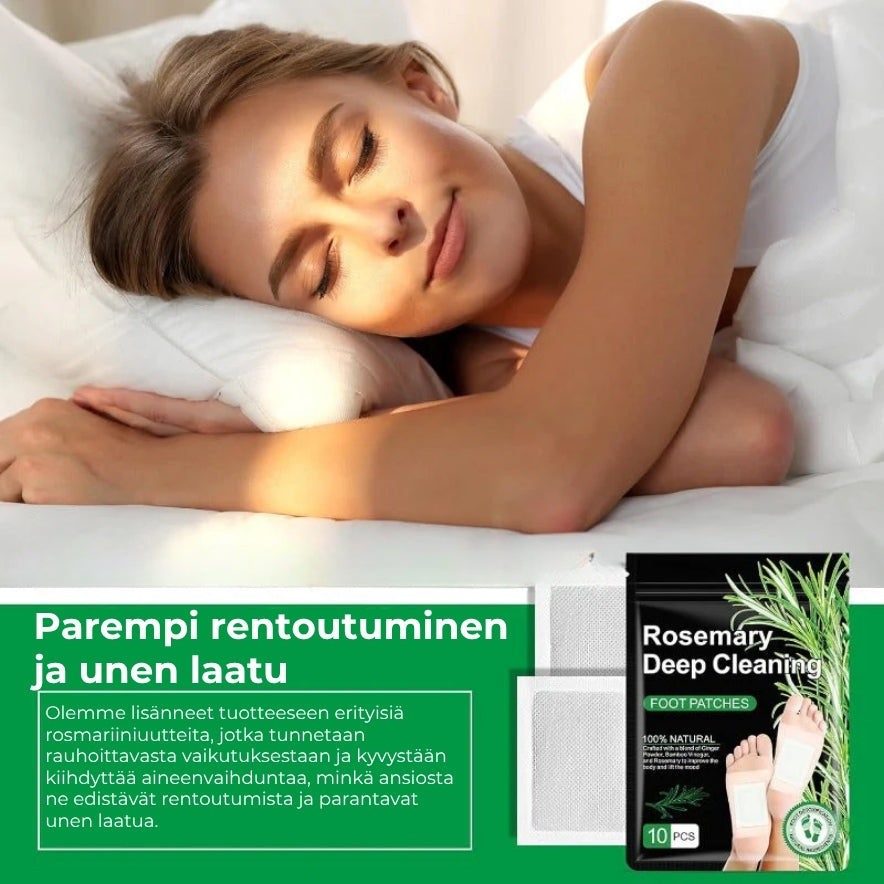Rosmariini-inkivääri-jalkapohjalaastarit (10 kpl)