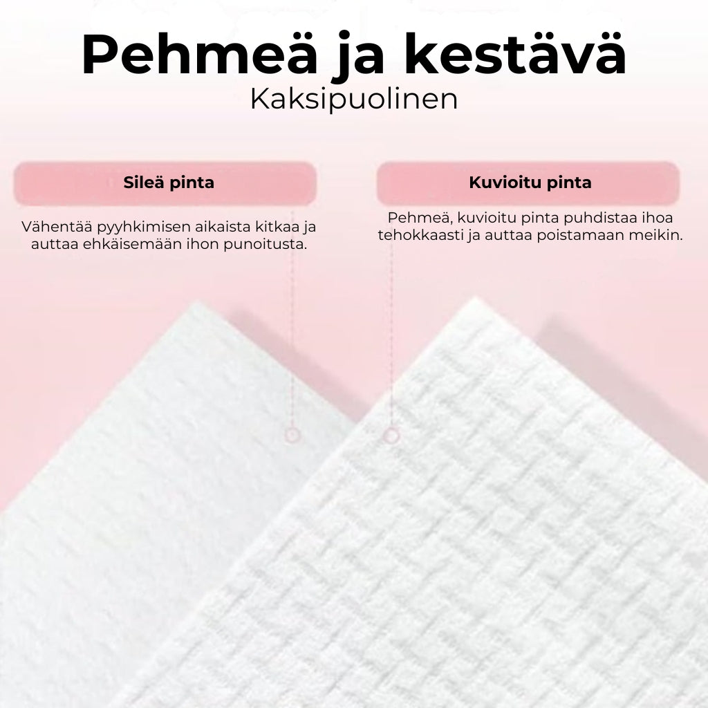 Puristetut puuvillapyyhkeet
