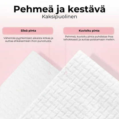 Puristetut puuvillapyyhkeet
