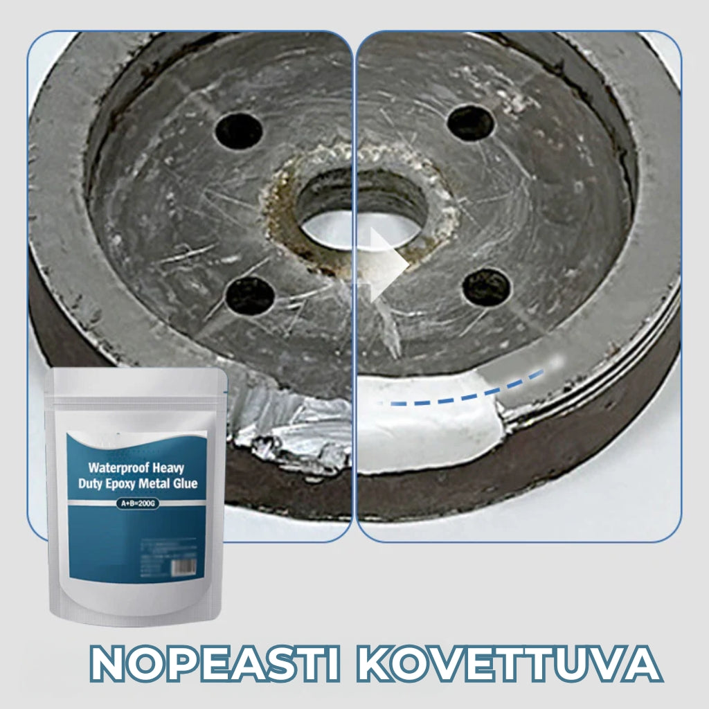 Vedenkestävä epoksimetalliliima