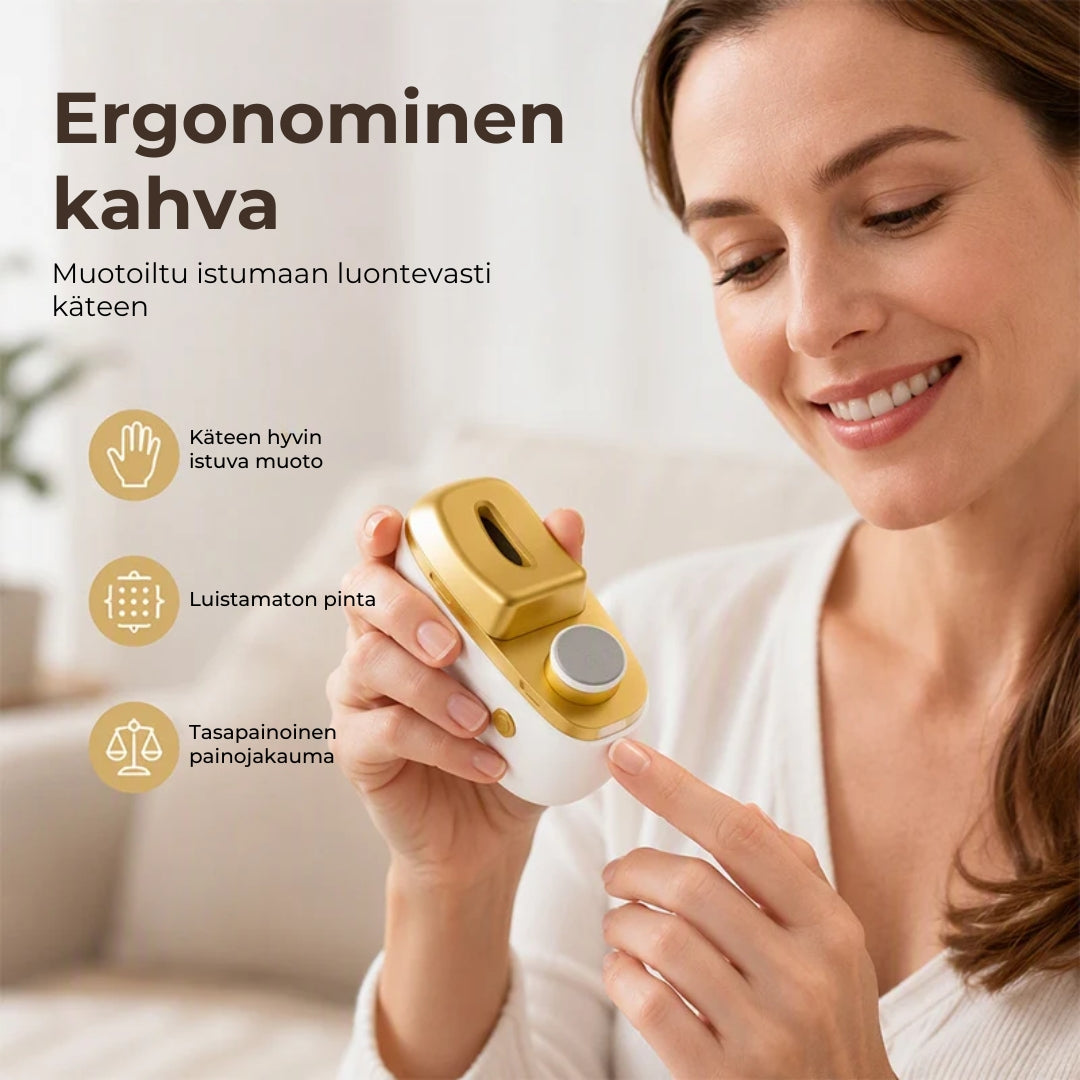 Sähköinen 2-in-1-kynsileikkuri ja kynsiviila