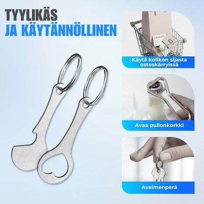 Ostoskärrypoletti -avaimenperä
