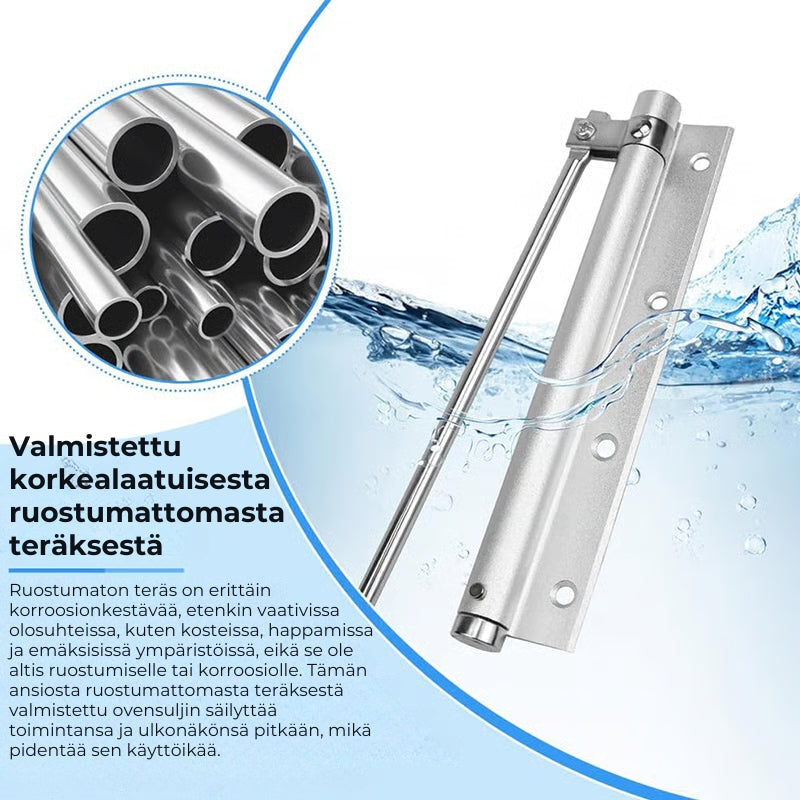 Automaattisesti sulkeutuva oven sarana