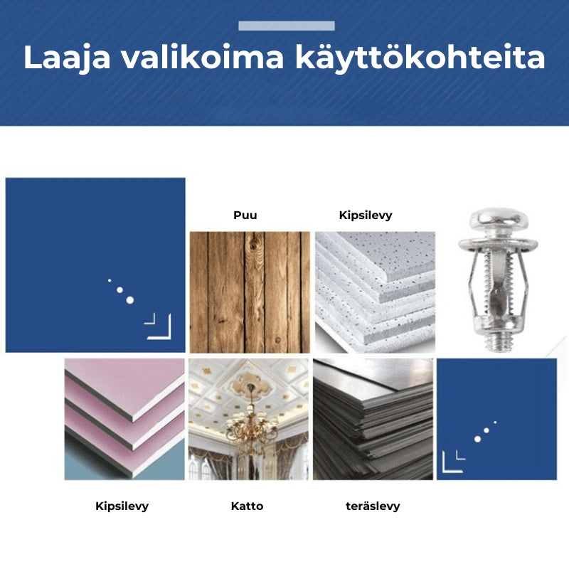 Metallinen laajeneva seinäankkuri ruuveilla 🚔 10 kpl