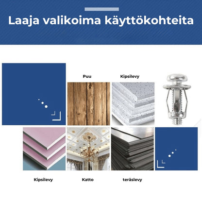 Metallinen laajeneva seinäankkuri ruuveilla 🚔 10 kpl