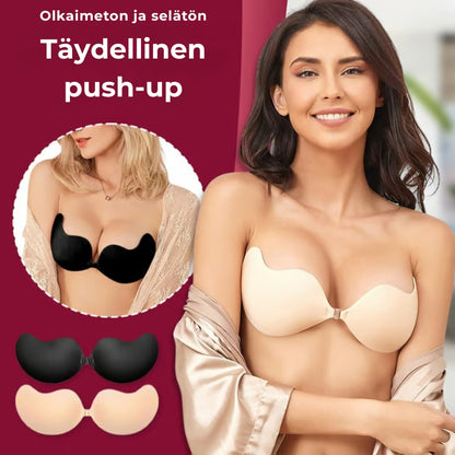 Huomaamattomat olkaimettomat push-up rintaliivit