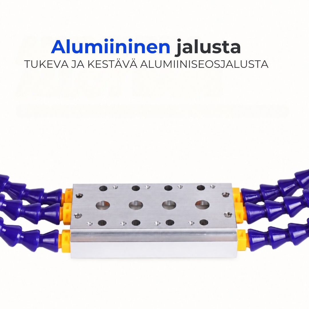 Säädettävä juotospidin joustavilla varsilla