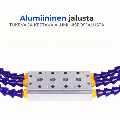 Säädettävä juotospidin joustavilla varsilla