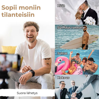 Vedenkestävä peitevoide arpien ja tatuointien peittämiseen