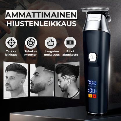 Ammattimainen sähköinen trimmeri LCD-näytöllä