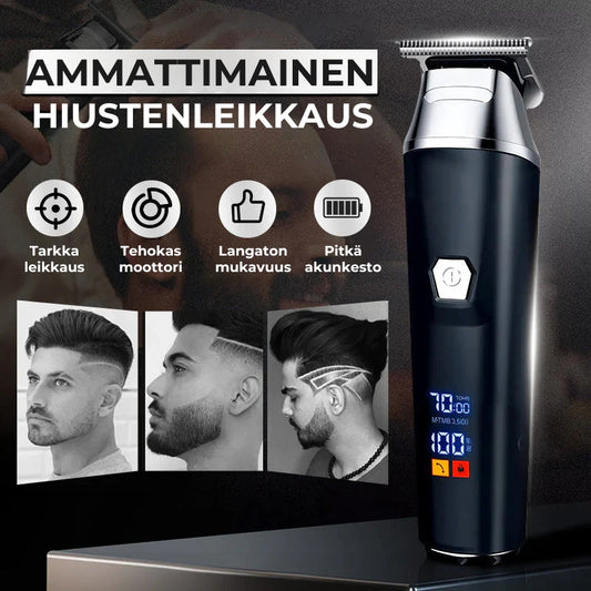 Ammattimainen sähköinen trimmeri LCD-näytöllä