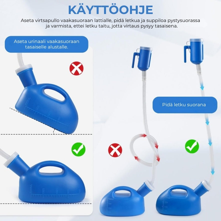 Kannettava virtsapullo