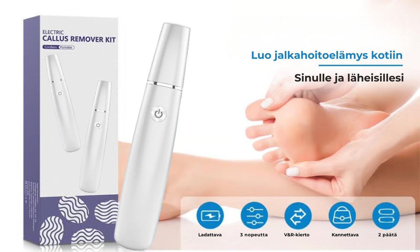 Sähköinen jalkaraspi 🎁 Sisältää vaihtopään🎁