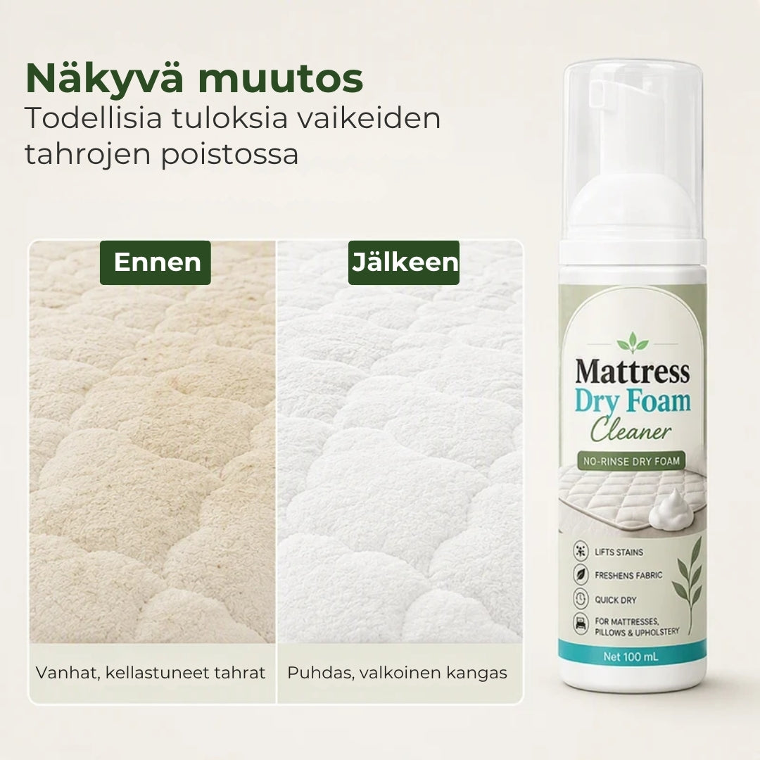 Kuivavaahtopuhdistusaine patjoille